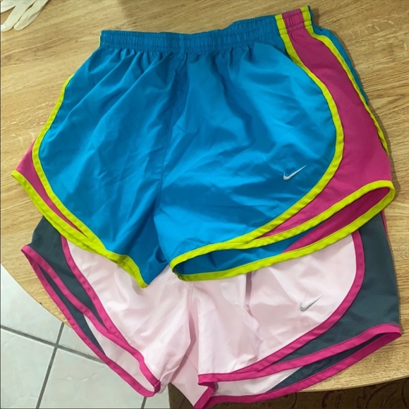 Nike Pants - Nike Dri-Fit shorts pink and blue